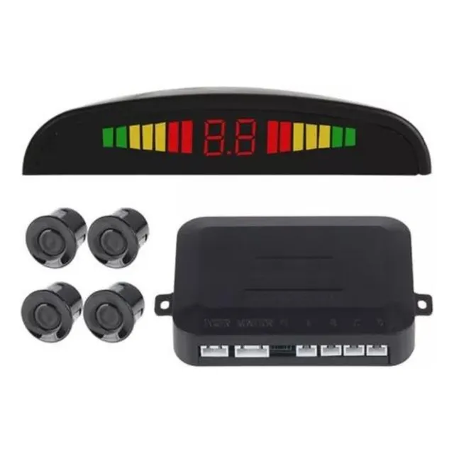 Sensor Estacionamiento Kit 4 Sensores C/ Display Y Sonido