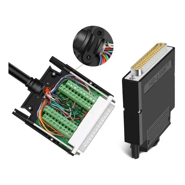 Adaptador Macho Db37-m5 Riel Din Terminal Clemas Conector