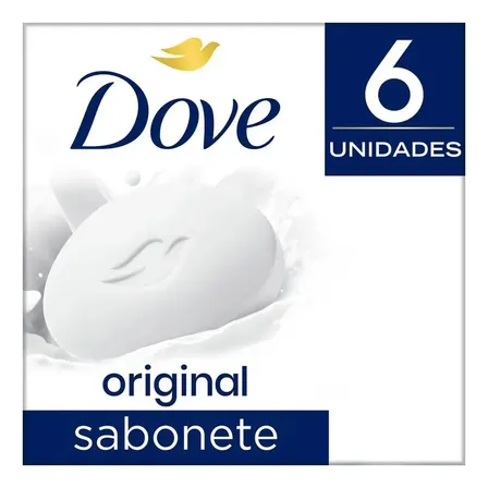Dove Sabonetes Barra Kit 6 Unidades 90g Barra