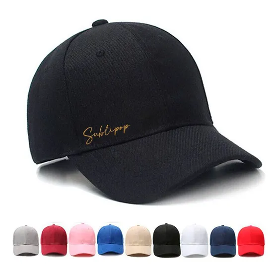 Gorra Acrilica Curva Para  Niños Y Adultos Con Bordado Front