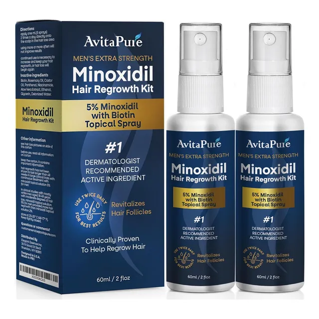 Suero Para El Crecimiento Del Cabello Con 5 % De Minoxidil P