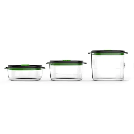 Pack Contenedores Foodsaver® Marinador 700 Ml, 1.2 Y 1.8 Lt