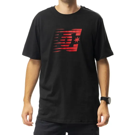 Polera Hombre Dc Go Faster Negro