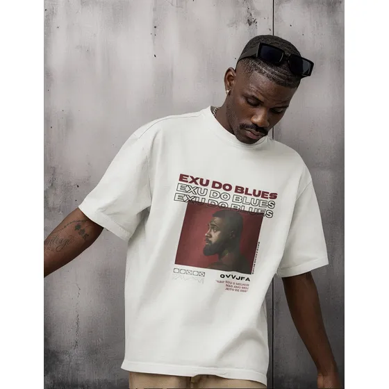 Camiseta Unissex Estampada Exu Do Baco Tendência Rap Trap
