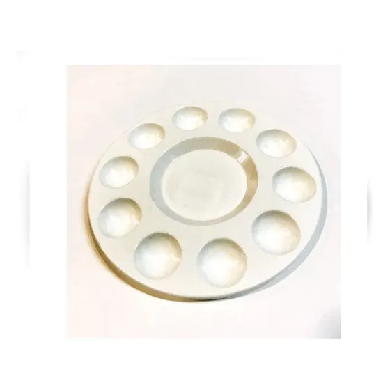 Paleta Mediana Ovalada 170mm Plástica 6pocillos Im22-0680