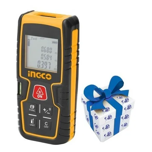 Medidor De Distancia Laser Ingco 40mt Hldd0401 + Regalo !