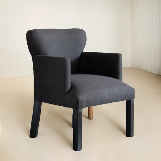 Sillon Silla Matero Con Brazo Lino Chenille C