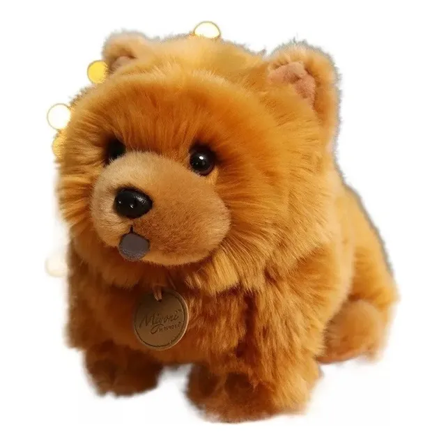 25cm Muñeca Perro Juguete De Peluche Chow Chow De Simulación