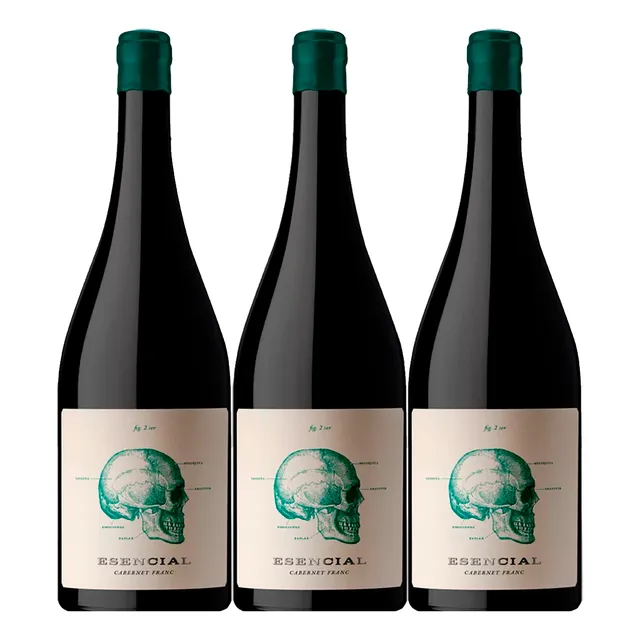 Vino Esencial Cabernet Franc Bodega Viña Alta Pack X3