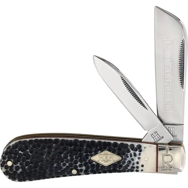 Clásica Cortapluma Rough Ryder Half Hawk Mango De Hueso