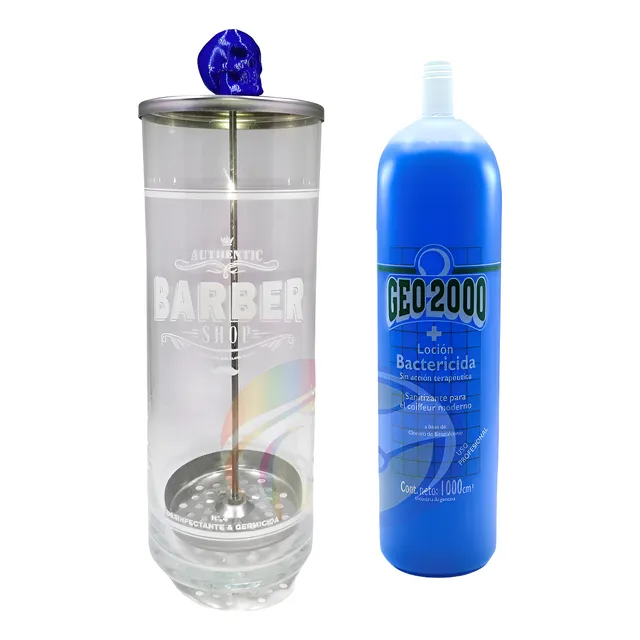 Jarra Y Liquido Sanitizante/bactericida Barber Shop