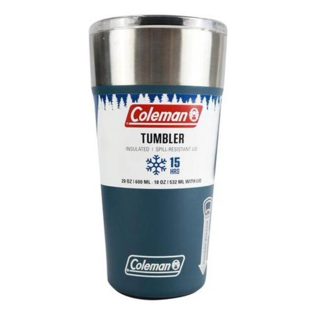Copo Térmico De Cerveja 600 Ml C/ Tampa Azul - Coleman Copo Térmico De Cerveja 600 Ml C/ Tampa Azul - Coleman