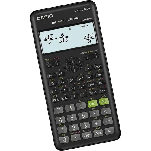 Calculadora Cientifica Fx-82la Plus Bk, 252 Funciones 3 Line Color Negro