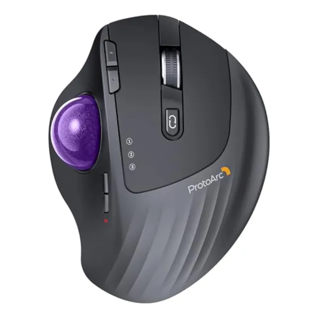 Protoarc Em01 Nl - Ratón De Trackball Inalámbrico,