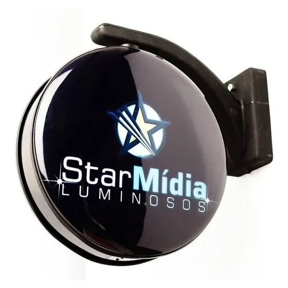 Luminoso Dupla Face Led 50 Cm Personalizado Uso Externo Fixo
