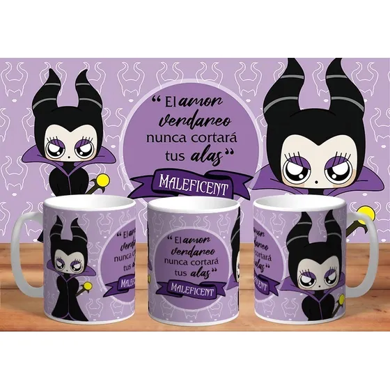 Taza De Ceramica Sublimada Villanas: Maléfica