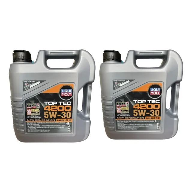 Pack X 2 Aceite Liqui Moly Top Tec 5w30 8 Litros