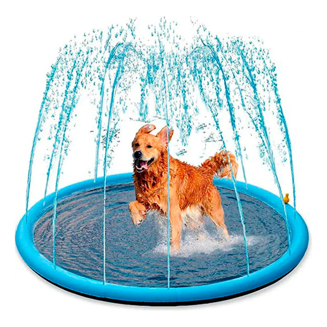 Tapete Piscina Chafariz Splash Espirra Água Pet Crianças Tapete Piscina Chafariz Splash Espirra Água Pet Crianças