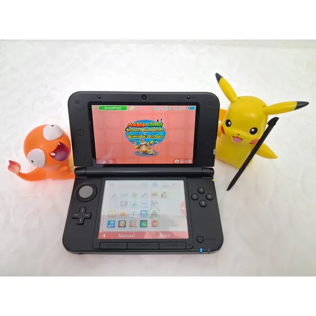 Nintendo 3ds Xl Rojo/negro Americana Con Magia + Juegos Rojo/negro