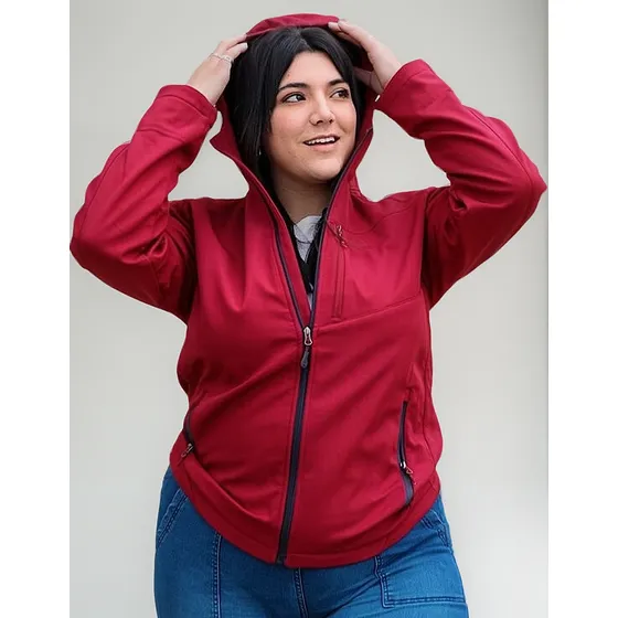 Campera Neopreno Negro Deportiva Mujer Impermeable 