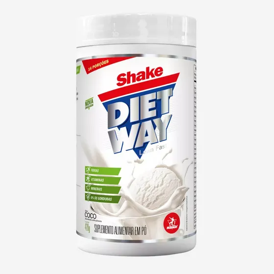 Shake Pó Redução Peso Shake Diet Way 420g Midway Sabor Coco
