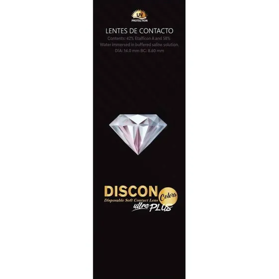 Lente De Contacto + Discon Ultra Plus + Cosmeticos