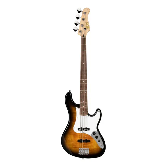 Bajo Cort Gb24jj Jazz Bass 4 Cuerdas Pasivo Color Marrón