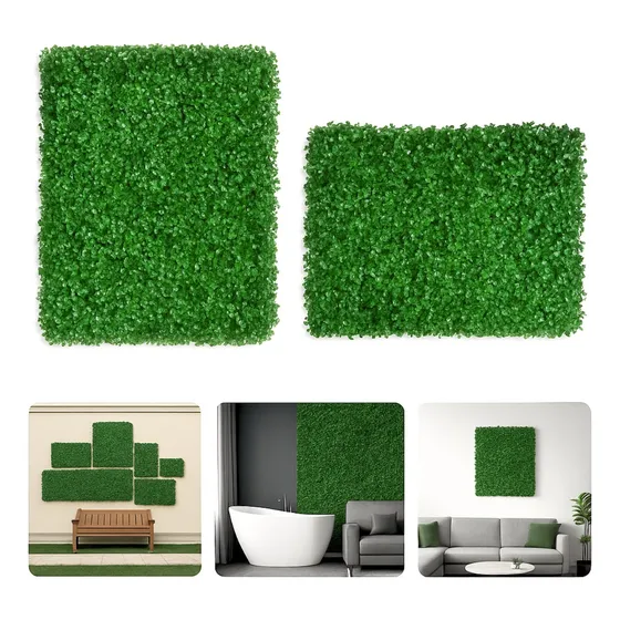 Kit C/10 Jardim Vertical Artificial Placa Buchinho 60x40cm