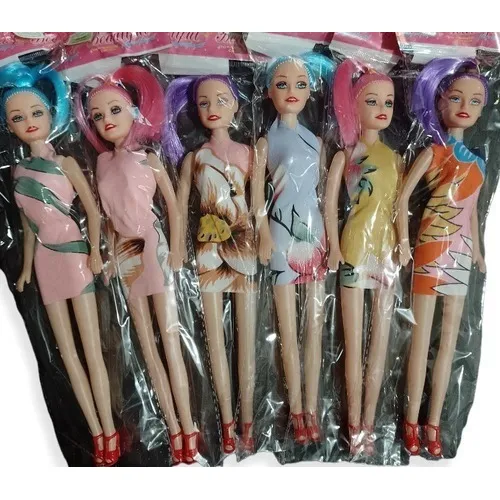 Muñeca Económica Pack X 10 Unidades Souvenirs Niñas Regalo
