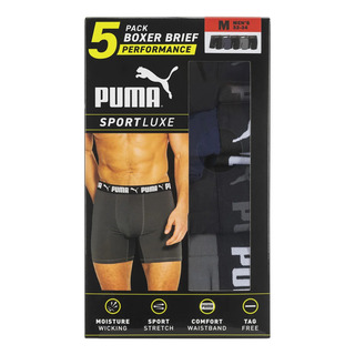5 Pack Puma Bóxer Brief Sport Luxe Stretch, Cómodo, Original 5 Pack Puma Bóxer Brief Sport Luxe Stretch, Cómodo, Original