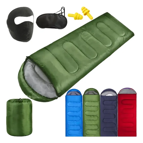 Bolsa De Dormir Exterior Camping Acampar Sleeping Bag,kit4pc