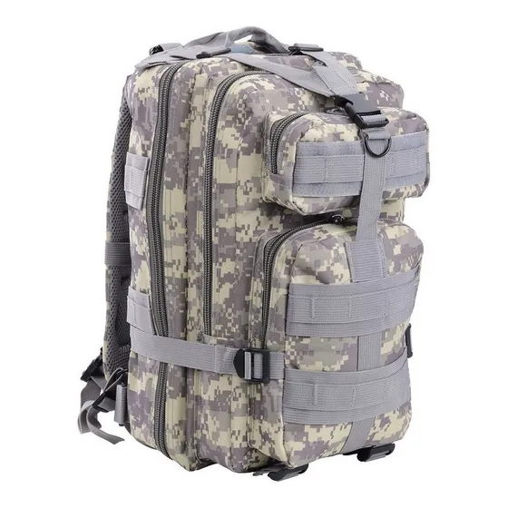 Mochila Tactica Militar Morral De Asalto Laptop 14 Impermea Color Camu-gris4