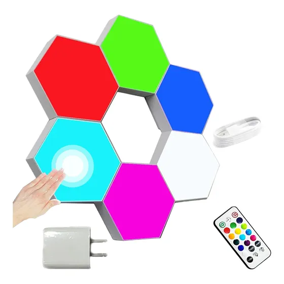 Tira Led Luces Para Hexagonales Led Rgb, Con Control Remoto