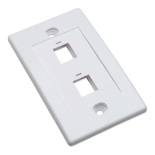 Faceplate Qnet De 2 Puertos Blanco 