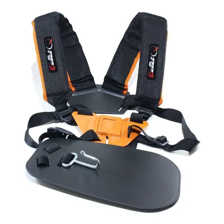 Cinto Especial Sustentação Duplo Roçadeira + Confortável Cor Preto Com Laranja Rp3 Shop