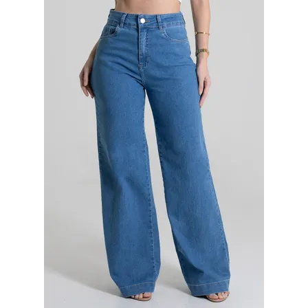 Calça Jeans Feminina Wide Leg 279819 Sawary