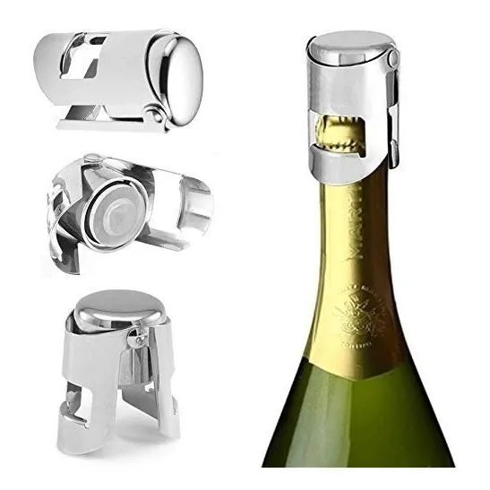 Tapon Conservador De Champagne Espumante Acero Inoxidable
