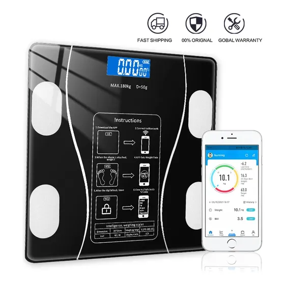 Balanza Personal Inteligente Bluetooth Peso Hasta 180kg