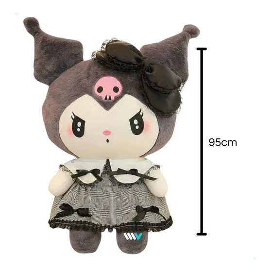 Peluche Kuromi 95cm Gigante Kawaii Sanrio Coleccionables