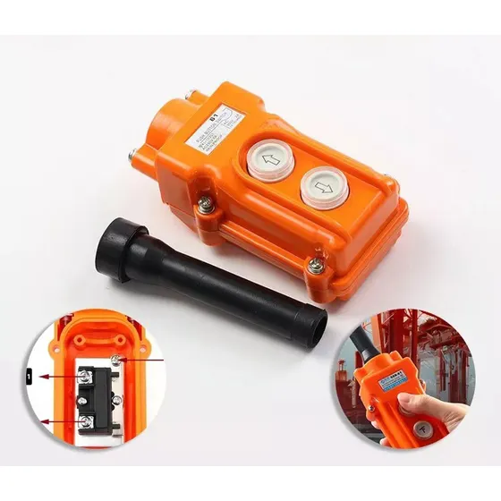 Botonera Para Polipasto Subir-bajar 5 Amp 250vac Cob-61