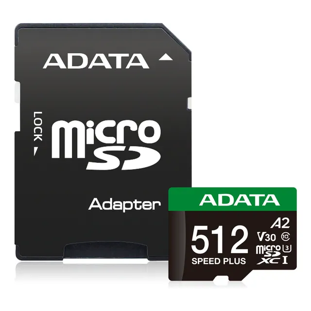 Microsd Adata Speed Plus 512gb Uhs-i U3 180mb/s