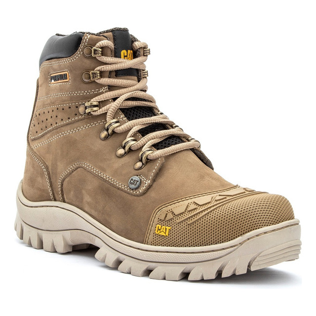 Bota Caterpillar Masculina Coturno Couro Original Leve Nl524 Bota Caterpillar Masculina Coturno Couro Original Leve Nl524