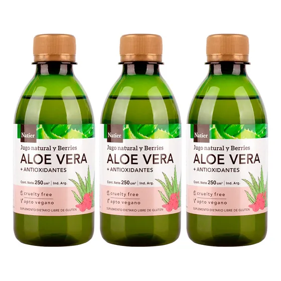 Natier X3 Aloe Vera Berries Suplemento Antioxidante 250ml 3c