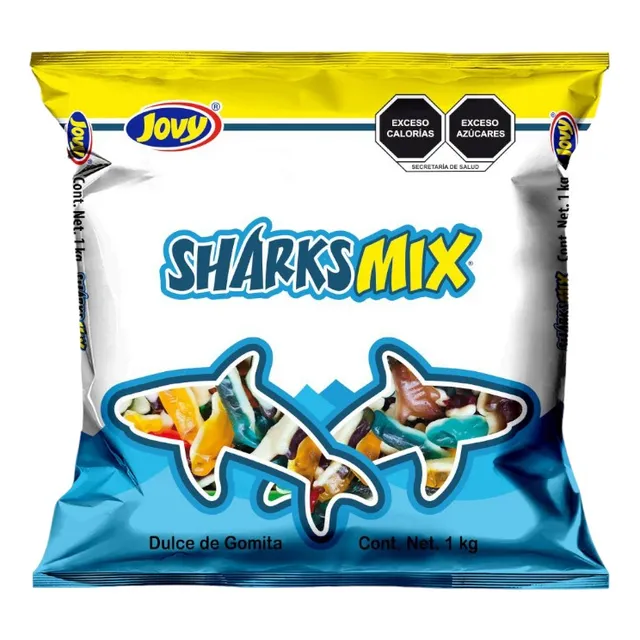 Gomita Tiburón Mix Frutas 1 Kg Jovy Colores