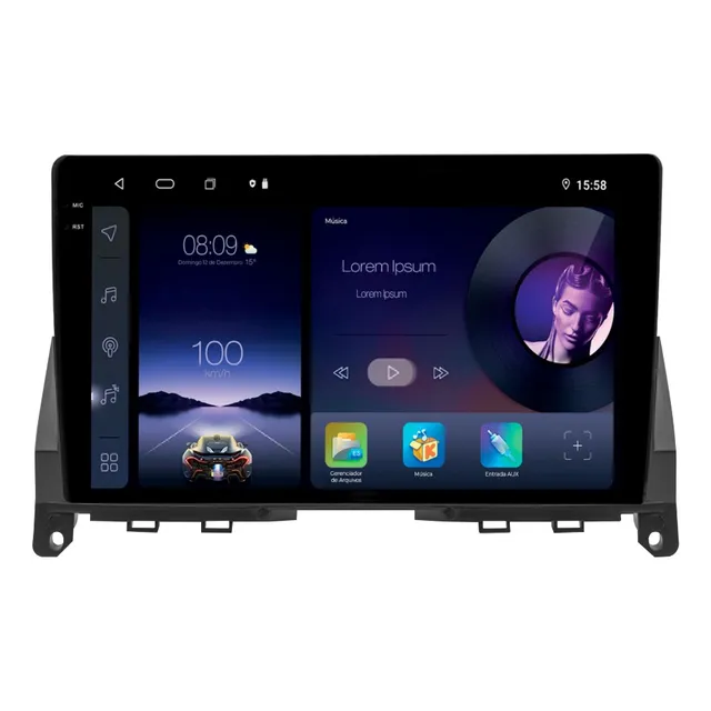 Multimídia Adak Iplay G2 Classe C200 C200k 2008 2011 64gb 9'