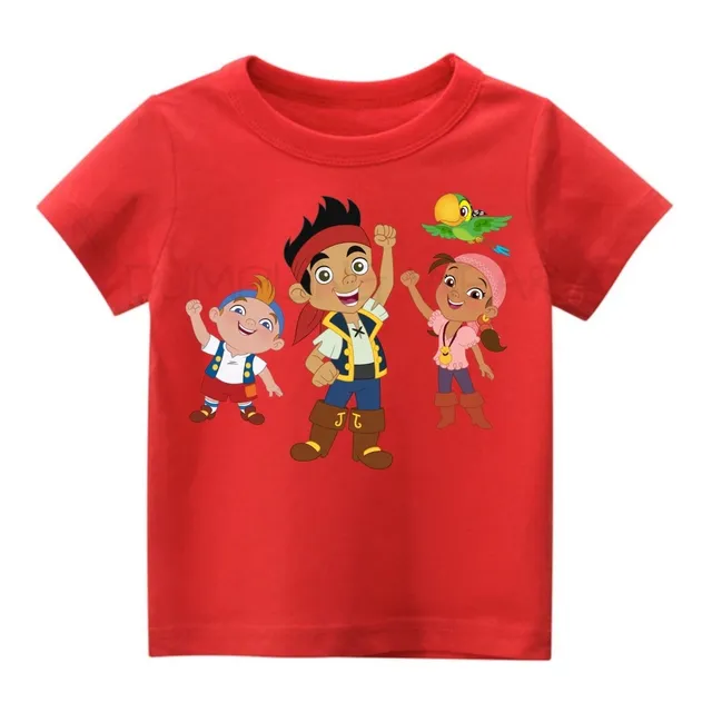 Remera Jake Y Los Piratas Del País De Nunca Jamas Infantil