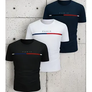 Kit 3 Camisetas Paris BĂĄsica Masculina Camisa Paris AlgodĂŁo Kit 3 Camisetas Paris BĂĄsica Masculina Camisa Paris AlgodĂŁo