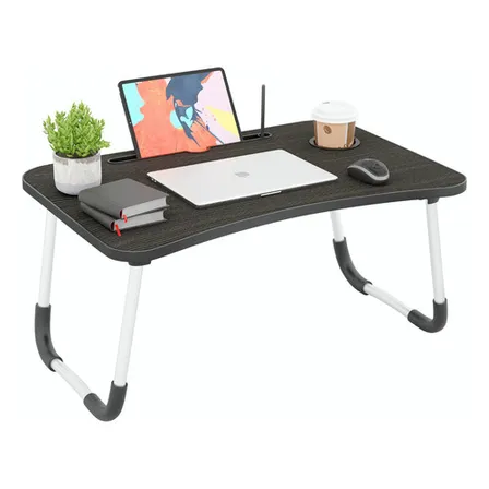 Mesa Cama Plegable Notebook Laptop Portátil ,60*40*26cm Color Negro