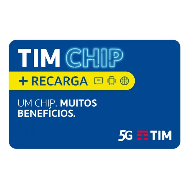 Tim Chip Pré Pago Com Recarga