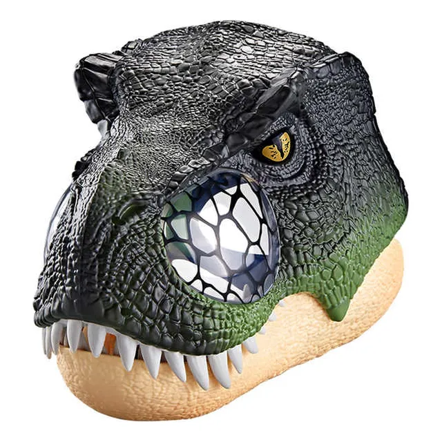 Mascara De Dinosaurio Rex Con Luces Y Sonido